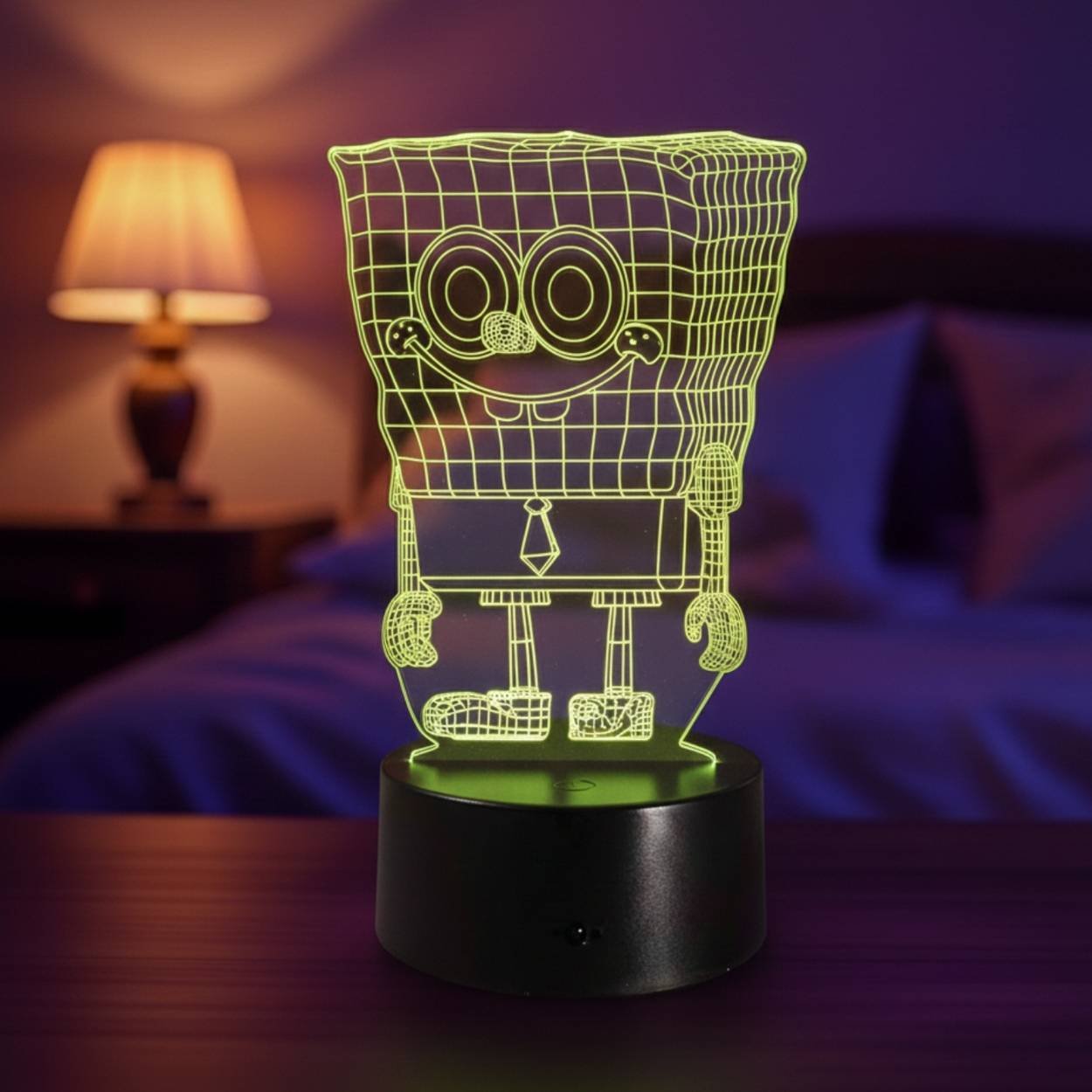 lampe 3d bob l’Éponge led – lampe d’ambiance & dÉco dessin animÉ Lampe 3D Bob l’Éponge LED pour décoration et ambiance lumineuse dessin animé