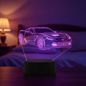 lampe 3d chevrolet corvette c7 led – lampe d’ambiance & dÉco automobile