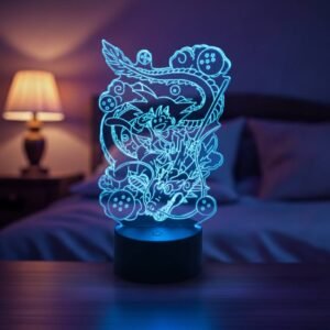 Lampe 3D Dragon Ball Universe LED pour décoration et ambiance lumineuse anime