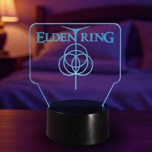 Lampe 3D Elden Ring LED pour décoration gaming et ambiance lumineuse