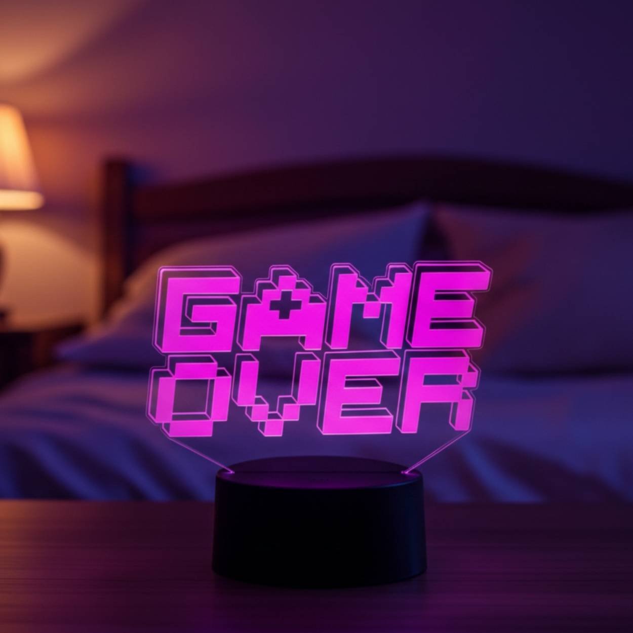 lampe 3d game over led – lampe d’ambiance & dÉco gamer lampe 3d game over led – lampe d’ambiance & dÉco gamer