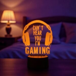 Lampe 3D gaming LED pour décoration gamer et ambiance lumineuse