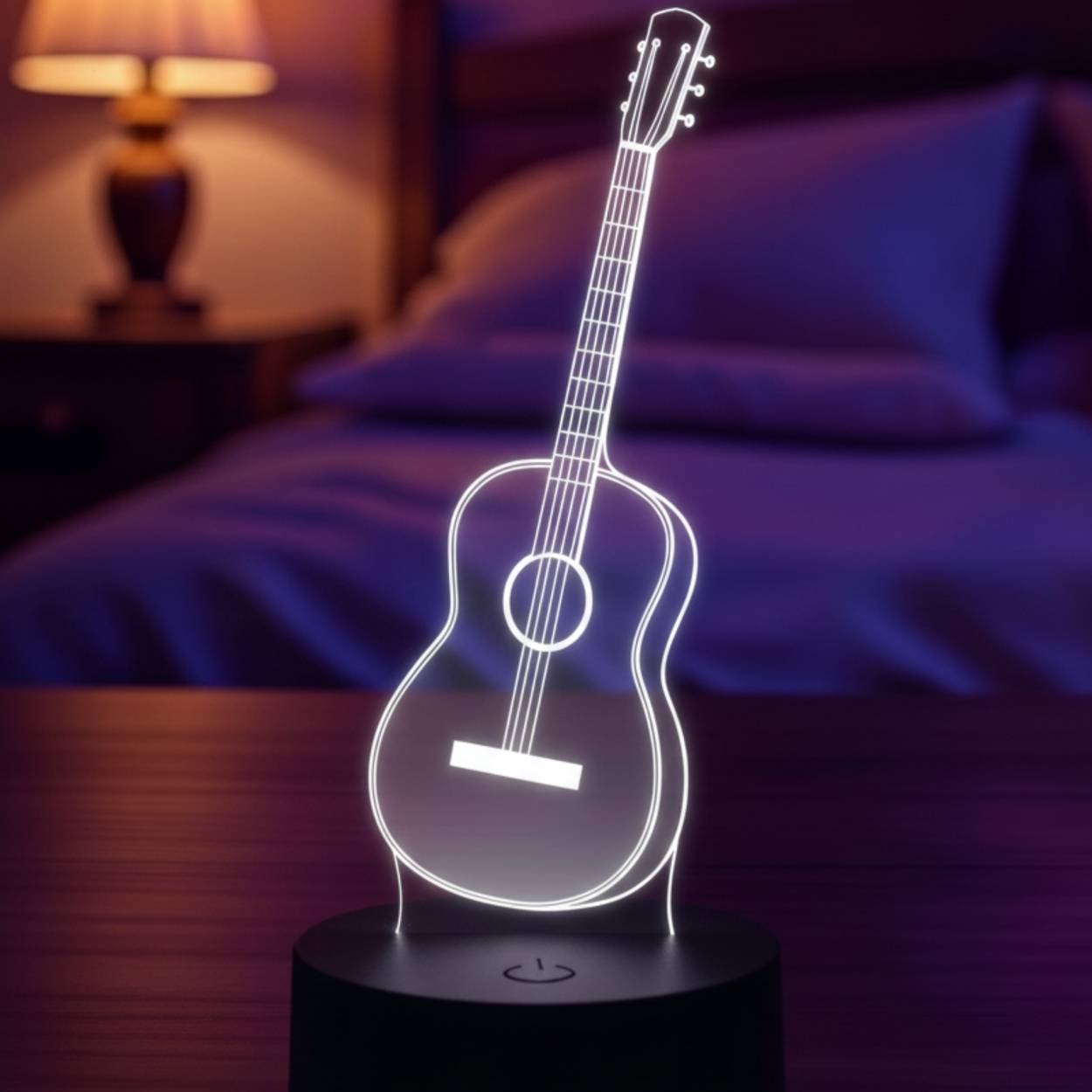 lampe 3d guitare led – lampe d’ambiance & dÉco musique Lampe 3D guitare LED pour décoration musicale et ambiance lumineuse