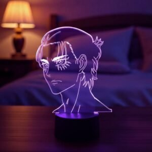 lampe 3d levi ackerman attack on titan led – lampe d’ambiance & dÉco anime