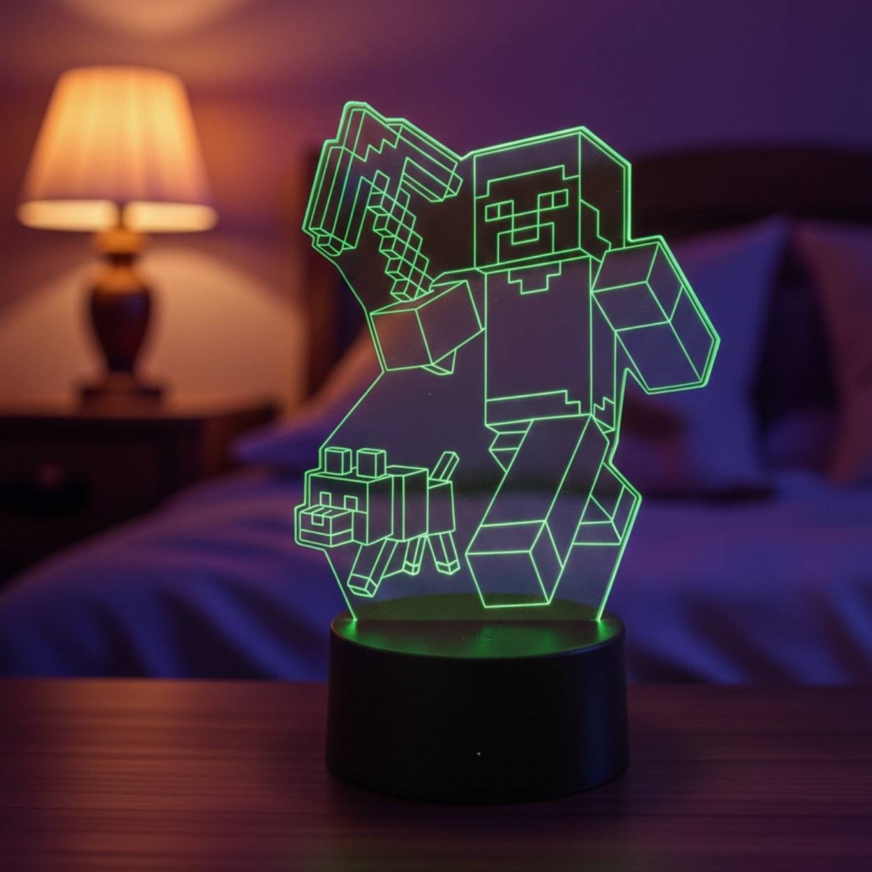 lampe 3d minecraft led – lampe d’ambiance & dÉco gaming lampe 3d minecraft led – lampe d’ambiance & dÉco gaming
