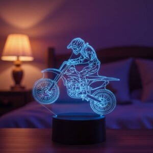 lampe 3d moto cross led – lampe d’ambiance & dÉco sport mÉcanique