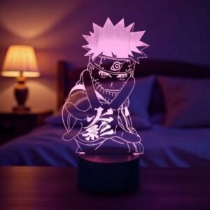 Lampe 3D Naruto Uzumaki Naruto Shippuden LED pour décoration et ambiance lumineuse anime