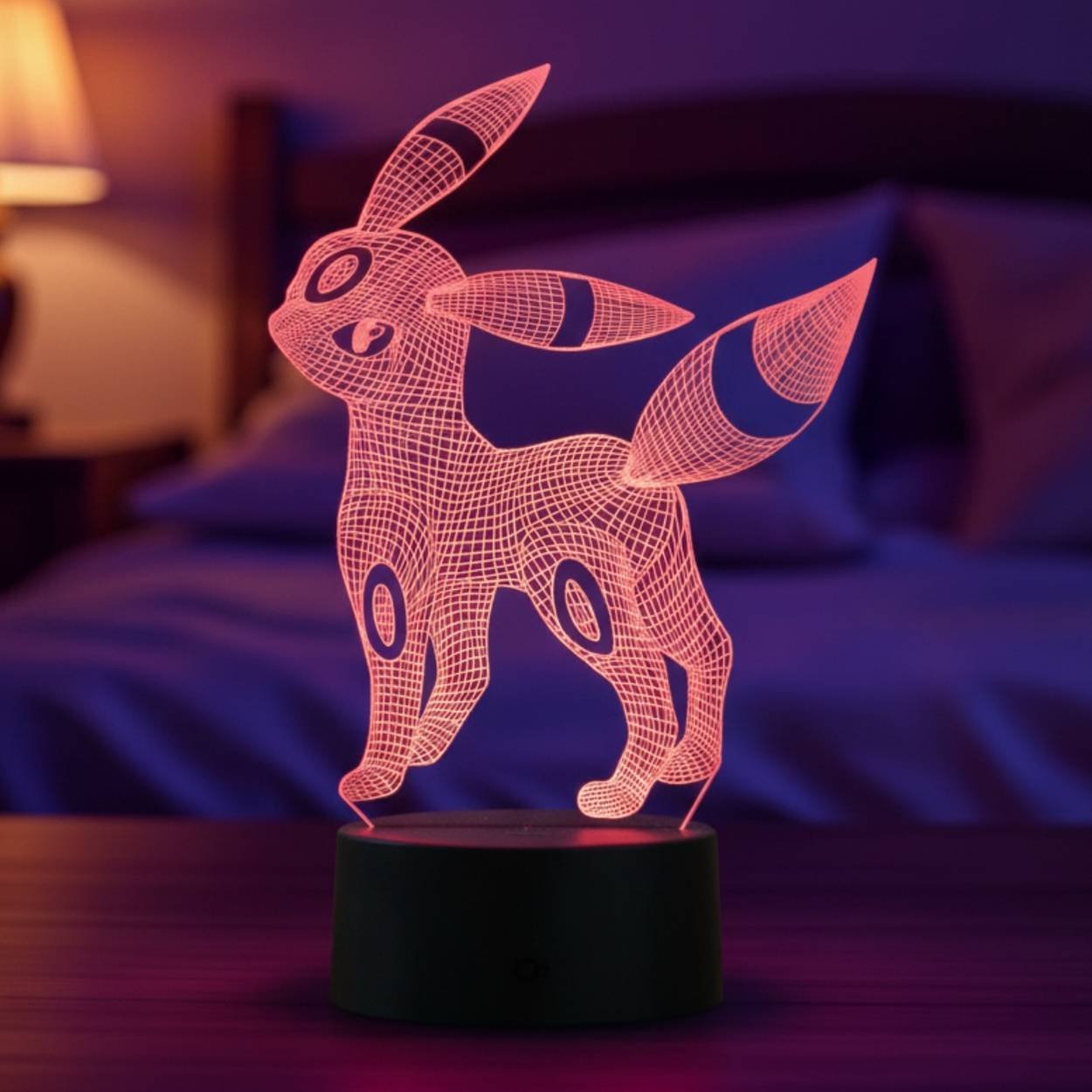 lampe 3d noctali pokÉmon led – lampe d’ambiance & dÉco anime lampe 3d noctali pokÉmon led – lampe d’ambiance & dÉco anime