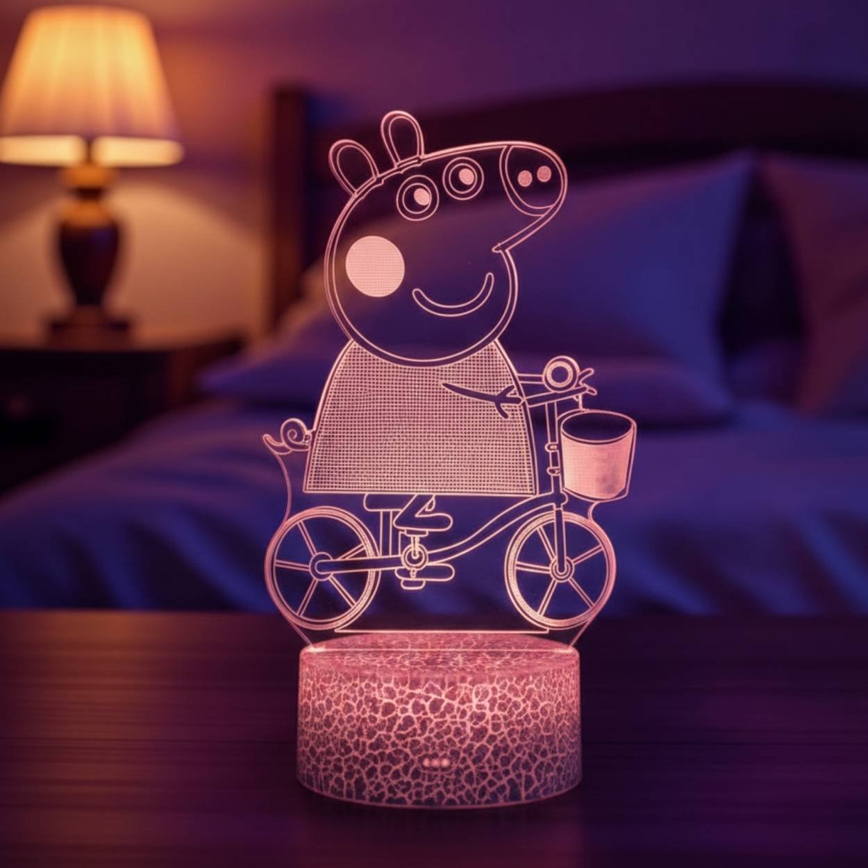lampe 3d peppa pig led – lampe d’ambiance & dÉco enfant Lampe 3D Peppa Pig Peppa Pig LED pour décoration enfant et ambiance lumineuse