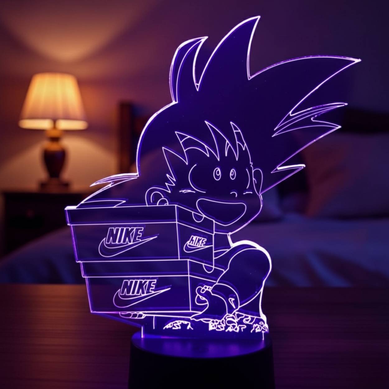 lampe 3d son goku nike dragon ball led – lampe d’ambiance & dÉco anime Lampe 3D Son Goku Nike Dragon Ball LED pour décoration et ambiance lumineuse anime